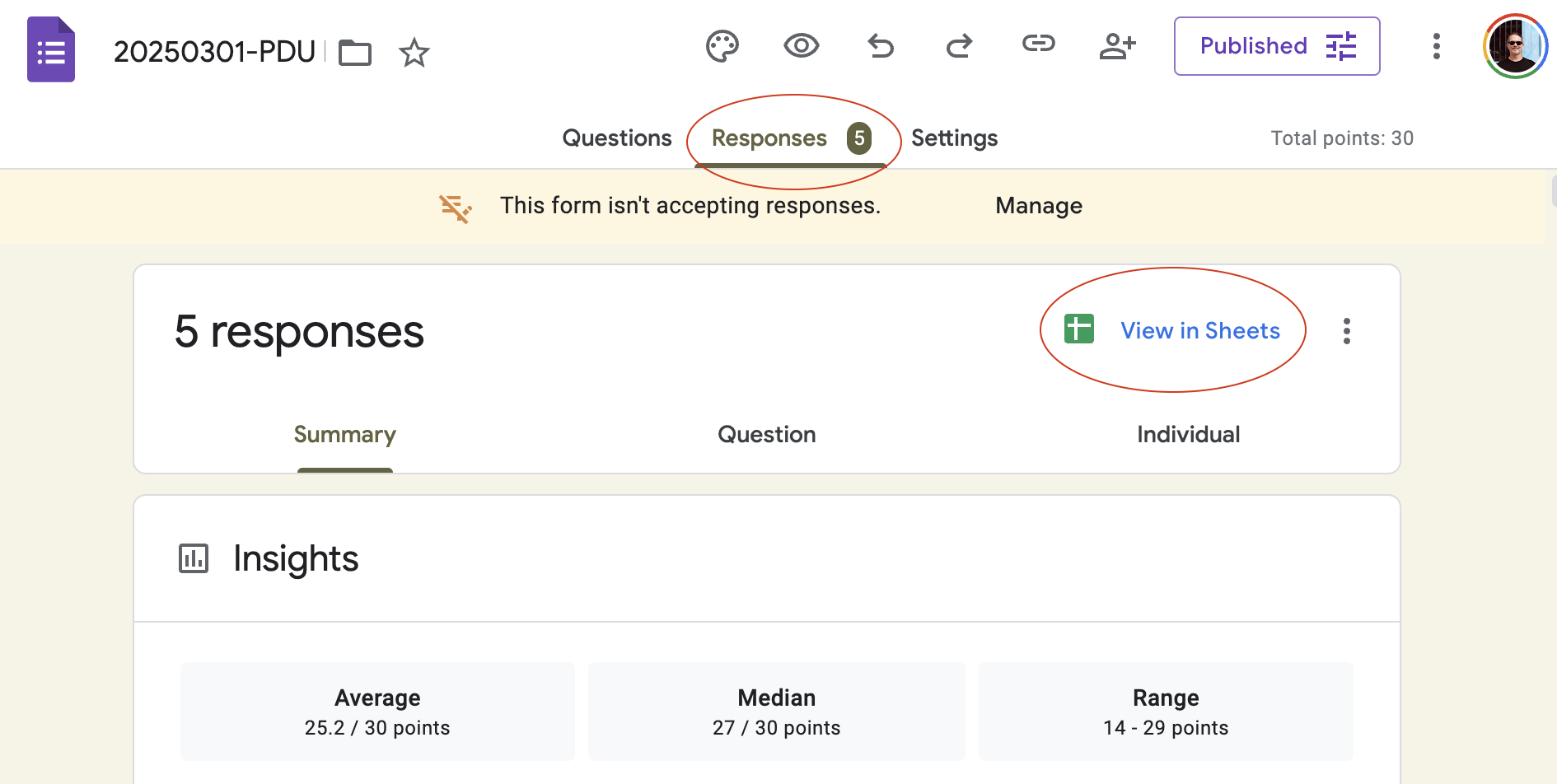 Google Form Screenshot